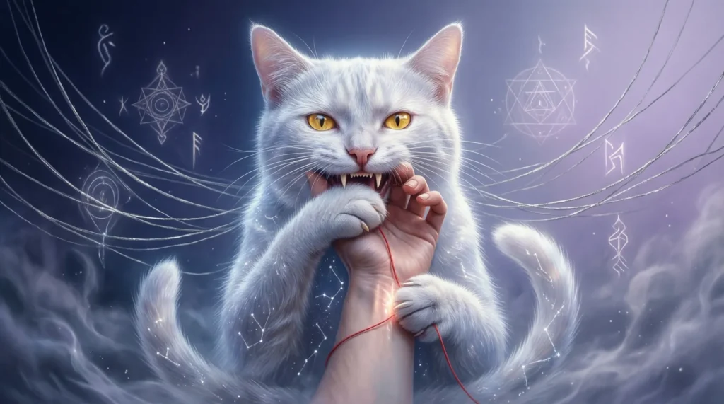 Dream of Cat Biting Hand and Not Letting Go Spiritual Meaning