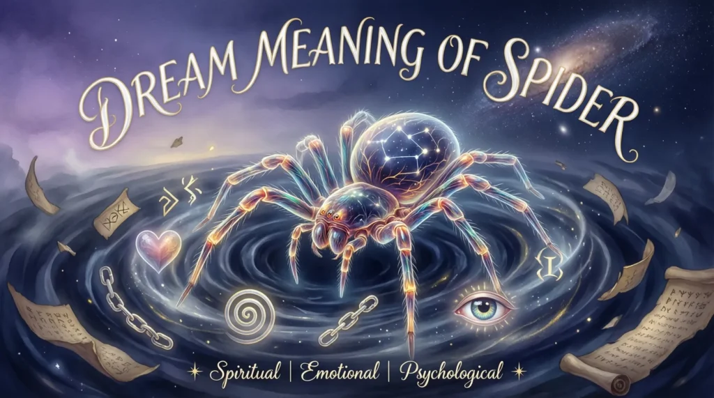 Dream Meaning of Spider (Spiritual, Emotional & Psychological)