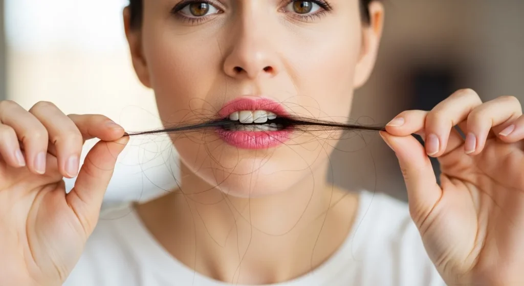 Dream Meaning of Pulling Hair from Mouth