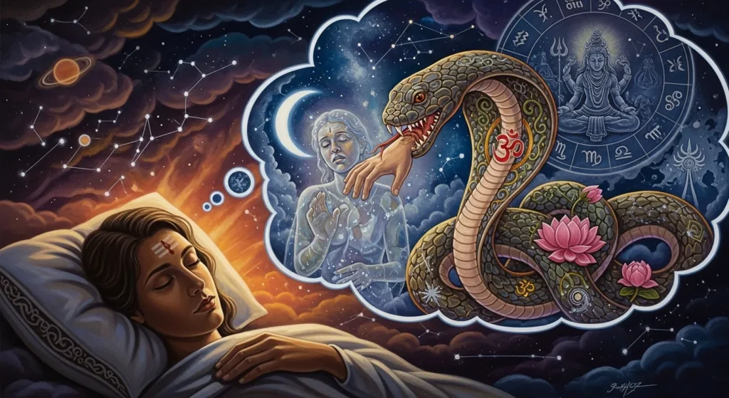 Dream Meaning of Snake Bite in Dream Hindu Astrology